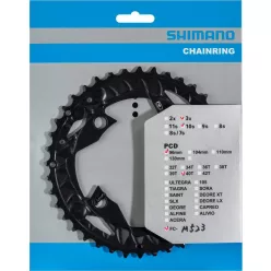   Shimano Lánckerék Kerékpárra Fc-M523 40F-An Fekete For Chain Guard