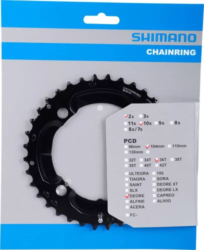 Shimano Lánckerék Kerékpárra Fc-M617 36T-Ay 10-es 104mm