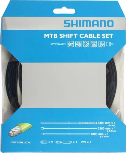 Shimano Bowden Szett Váltó Mtb Optislick Fekete