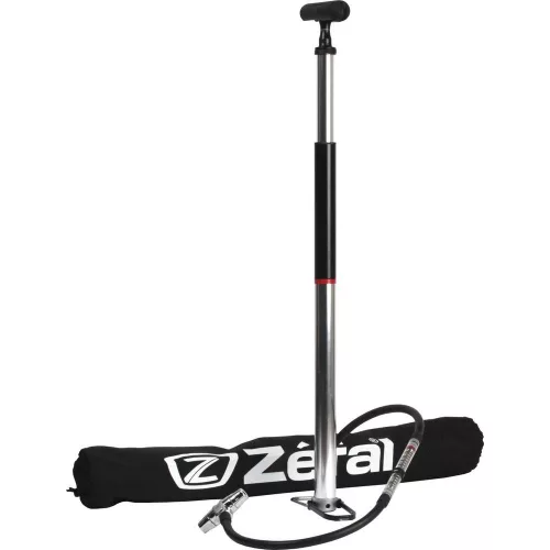 Pumpa Kerékpárhoz Zefal Talpas Profil Travel Alu 10Bar 500mm Ny.Mérős Fekete /Ezüst 330Gr