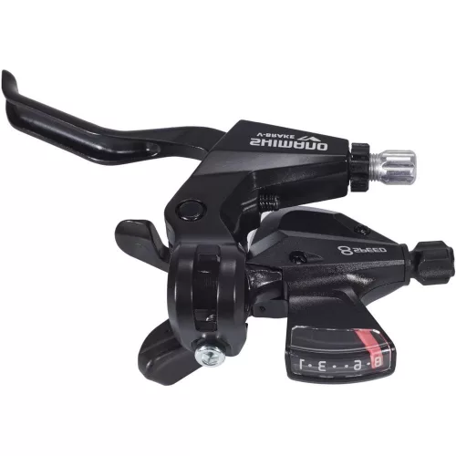 Shimano Fékváltókar Kerékpárra Jobb Altus 8-as Rapidfire Fekete 2-Ujjas V-Fékhez