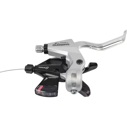 Shimano Fékváltókar Kerékpárra Jobb Altus 8-as Rapidfire Ezüst 2-Ujjas V-Fékhez