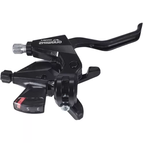 Shimano Fékváltókar Kerékpárra Bal Altus 3-as Rapidfire Fekete 2-Ujjas V-Fékhez