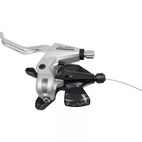 Shimano Fékváltókar Kerékpárra Bal Altus 3-as Rapidfire Ezüst 2-Ujjas V-Fékhez
