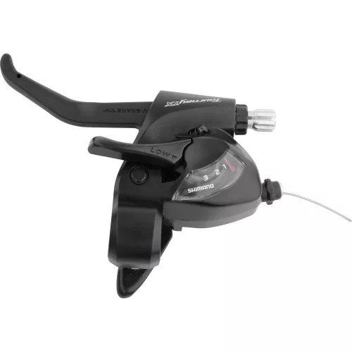 Shimano Fékváltókar Kerékpárra Bal Tx 3-as Ez-Fire Fekete 2-Ujjas V-Fékhez