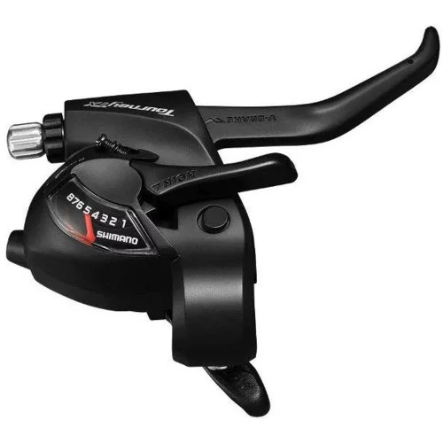 Shimano Fékváltókar Kerékpárra Jobb Tx 8-as Ez-Fire Fekete 2-Ujjas V-Fékhez