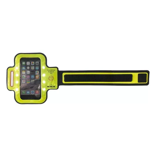 Smartphone Armband 3.0 Mobiltelefon Tartó Kerékpárra 8 Fehér Led-Del Sárga - Wowow