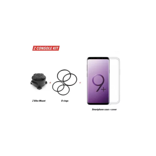 Console Samsung Galaxy S8 /S9 Full Kit Mobiltelefon Tartó Kerékpárra Fekete - Zefal