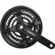 Shimano Hajtómű TY 170mm 48x38x28F Négyszögtengelyes Fekete 6/7/8s Láncvédővel Kerékpárra