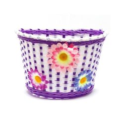 Kosár Kerékpárra Gyerek Műanyag Virágos
