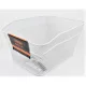 Kosár Kerékpárra Velogo Hátsó Csomagtartóra Nagy Fehér XXL 33 x 24 x 41 cm