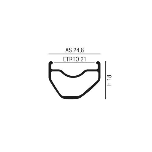 Kerékpár Felni 27,5" (584) 32 Lyukas Alu Df. Fek. Pxlcc Disk