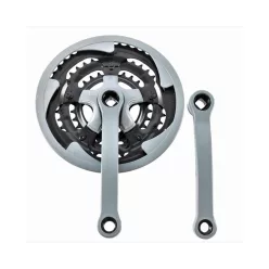 Hajtómű Kerékpárra Mtb Acél 28/38/48 Szürke