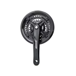 Hajtómű Kerékpárra Mtb Alu Karral 28/38/48T Fekete 170mm