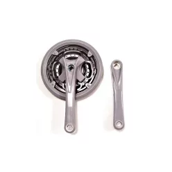 Hajtómű Kerékpárra Mtb Acél 24/34/42T Szürke