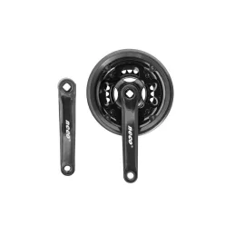 Hajtómű Kerékpárra Mtb Acél 24/34/42T Fekete