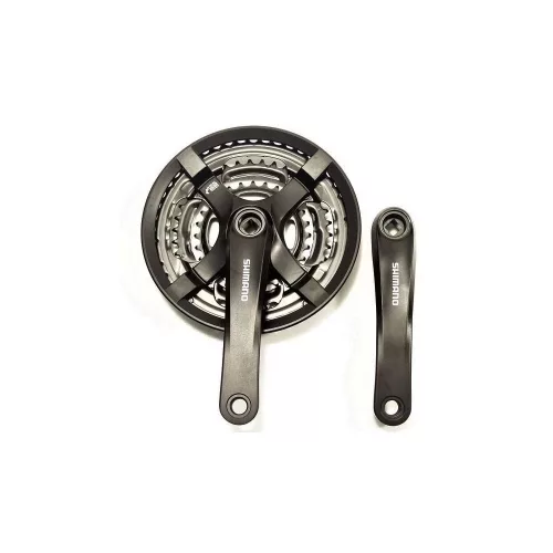 Hajtómű Kerékpárra Mtb Alu Z 24-34-42 Shimano Fc Ty501 Fekete