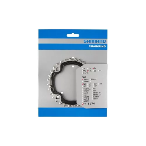 Lánckerék Kerékpárra Shimano Fct521 Fekete 3x10 Pcd 104mm