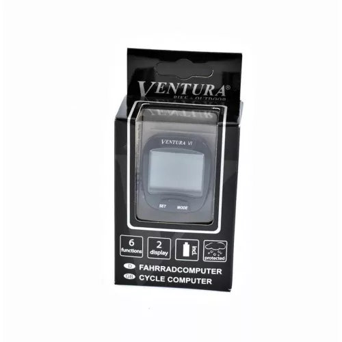 Kerékpár Computer Ventura Iii 6 Funkciós Fekete