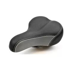   Nyereg Kerékpárra Rugós Elastomer Fekete/Szürke N312 260X200