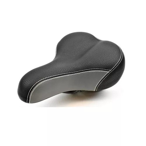 Nyereg Kerékpárra Rugós Elastomer Fekete/Szürke N312 260X200