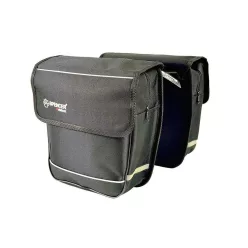   Kerékpár Táska Csomagtartóra 2 Részes Fekete Spencer 18L