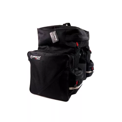 Kerékpár Táska Csomagtartóra 3 Részes Fekete Spencer