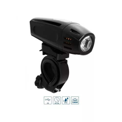 Lámpa Kerékpárra Első Velogo 1X1W Led Usb 300 Lumen