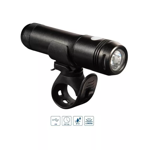 Lámpa Kerékpárra Első Velogo 1X6W Led Usb 500 Lumen Aluminiu