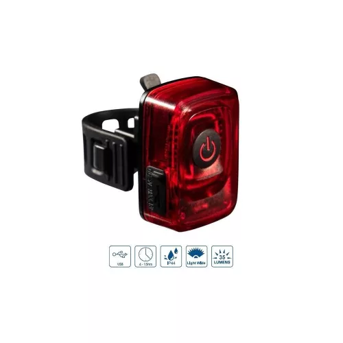 Villogó Hátsó Velogo Usb 35Lm (Cob)Led + 1W Led Kerékpárra