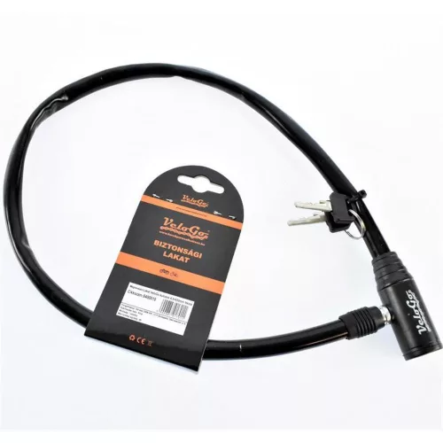 Kerékpár Lakat Velogo Kulcsos 4,5X650Mm Fekete