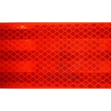 Reflective Tape 3M Mikróprizmás Fényvisszaverő Ragasztószalag (100Mm X 53,5 Mm Széles) Piros