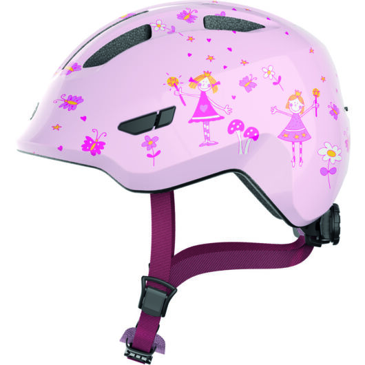ABUS kerékpáros gyerek sisak Smiley 3.0, In-Mold, rose princess, M (50-55 cm)  