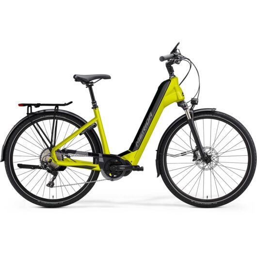 MERIDA kerékpár 2021 eSPRESSO CITY 500 EQ (43) SELYEM LIME(FEKETE)