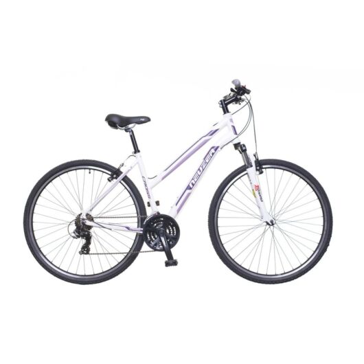 Neuzer X100 női cross kerékpár fehér/bordó-mályva 19